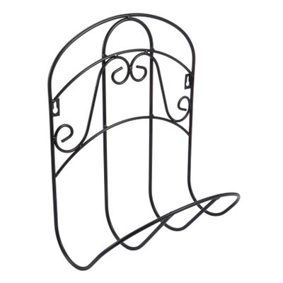 POPETPOP Heavy Duty Hose Storage Bracket Wall Mount Garden Hose Rack Decorative for Garden