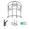 POPETPOP Heavy Duty Hose Storage Bracket Wall Mount Garden Hose Rack Decorative for Garden view 4