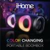 iHome Bluetooth Speaker Boombox with FM Radio and Color Changing Lights, Portable and Rechargeable Wireless Speaker (iBT915B.EXv24) view 2