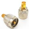 Ahoaepy 2pcs SMA to PL259 UHF Coax Adapter, SO239 Male to SMA Male CB Radio Antenna Connectors Coax Adapter for Ham Radio Antenna, FPV Antennas view 1
