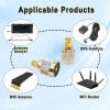 Ahoaepy 2pcs SMA to PL259 UHF Coax Adapter, SO239 Male to SMA Male CB Radio Antenna Connectors Coax Adapter for Ham Radio Antenna, FPV Antennas view 4