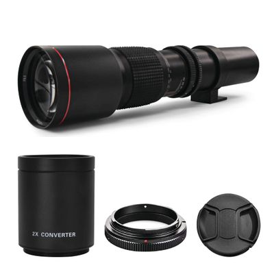 COMMANDER OPTICS 500-1000mm f/8.3 Manual Telephoto Zoom Lens for Canon EOS 80D,90D,Rebel T3,T3i,T4i,T5,T5i,T6,T6i,T6s,T7,T7i,SL1,SL2,EOS 70D,80D,EOS 5D,II/III/IV,6D|Camera Lens