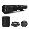 COMMANDER OPTICS 500-1000mm f/8.3 Manual Telephoto Zoom Lens for Canon EOS 80D,90D,Rebel T3,T3i,T4i,T5,T5i,T6,T6i,T6s,T7,T7i,SL1,SL2,EOS 70D,80D,EOS 5D,II/III/IV,6D|Camera Lens view 1