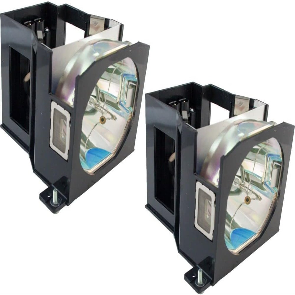 2-Pack Projector Lamp for Panasonic PT-D7600 PT-D7600E PT-D7600U Assembly with Genuine Original 300W OEM Bulb - 1 Year Warranty