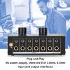 6 in 1 Out Audio Switcher with Volume Adjustment 20-20kHz Frequency Response Metal Shell for Preamplifier Turntable view 4