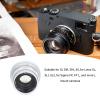 35mm F1.4 Full Frame Fixed Focus Wide Angle Lens for S1 S1R S1H S5, for SL SL1 SL2, for FP FP L, 7 Layers Optical Coated Large Aperture Manual Focus Lens (White) view 2