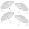 33? Soft Umbrella White Translucent 4-Pack for Studio Photography Lighting view 1