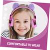 DOITOOL 2pcs Boys and Girls Headphones Plush Volume Limiting for Hearing Adjustable Wired Headset for Boy Girl for School Travel and Gaming view 3
