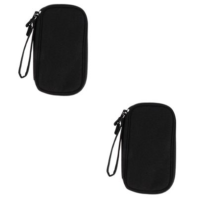 DOITOOL 2pcs Electronics Organizer Pouch Multi-functional Bag for Data Cables Earphones Power Bank Accessories Portable Design for Travel Office Daily Use
