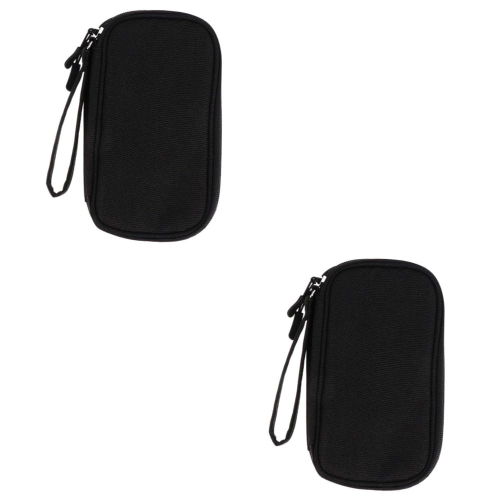 DOITOOL 2pcs Electronics Organizer Pouch Multi-functional Bag for Data Cables Earphones Power Bank Accessories Portable Design for Travel Office Daily Use