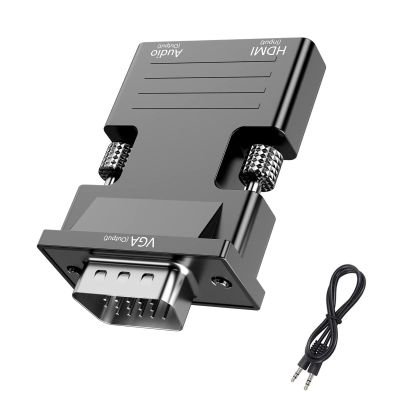 Acahhotxx to VGA Adapter Computer Set-top Box Converter for Laptop PC Monitor Projector HDTV Connector Adapter Vga to Adapter Converter for Monitor 1920x1080 Resolution