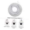 Veemoon Landline Phone Extension Cord Foot Extension Cable Flat Plug Drop Cord Foot Telephone Accessories view 2