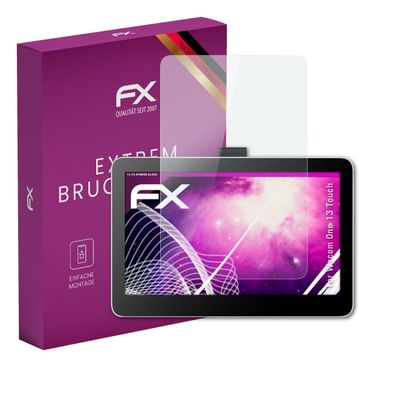 atFoliX Plastic Glass Protective Film compatible with Wacom One 13 Touch, 9H Hybrid-Glass FX Screen Protector