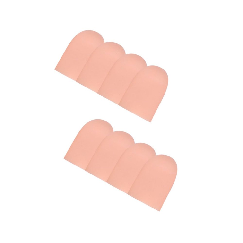 FOMIYES 8pcs Finger Protective Cover for Finger Joints Skin Gel Sleeves for Men Women Lightweight and Washable for Everyday Use and Travel