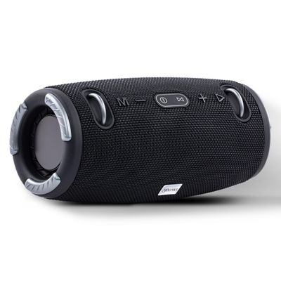 SANTANA BY CARLOS SANTANA Bluetooth Speaker- Effortlessly Portable True Wireless Stereo, Splash-Proof Design, Up to 24 Hours Playtime, Dynamic Sound, Integrated Controls | Ligero | Black