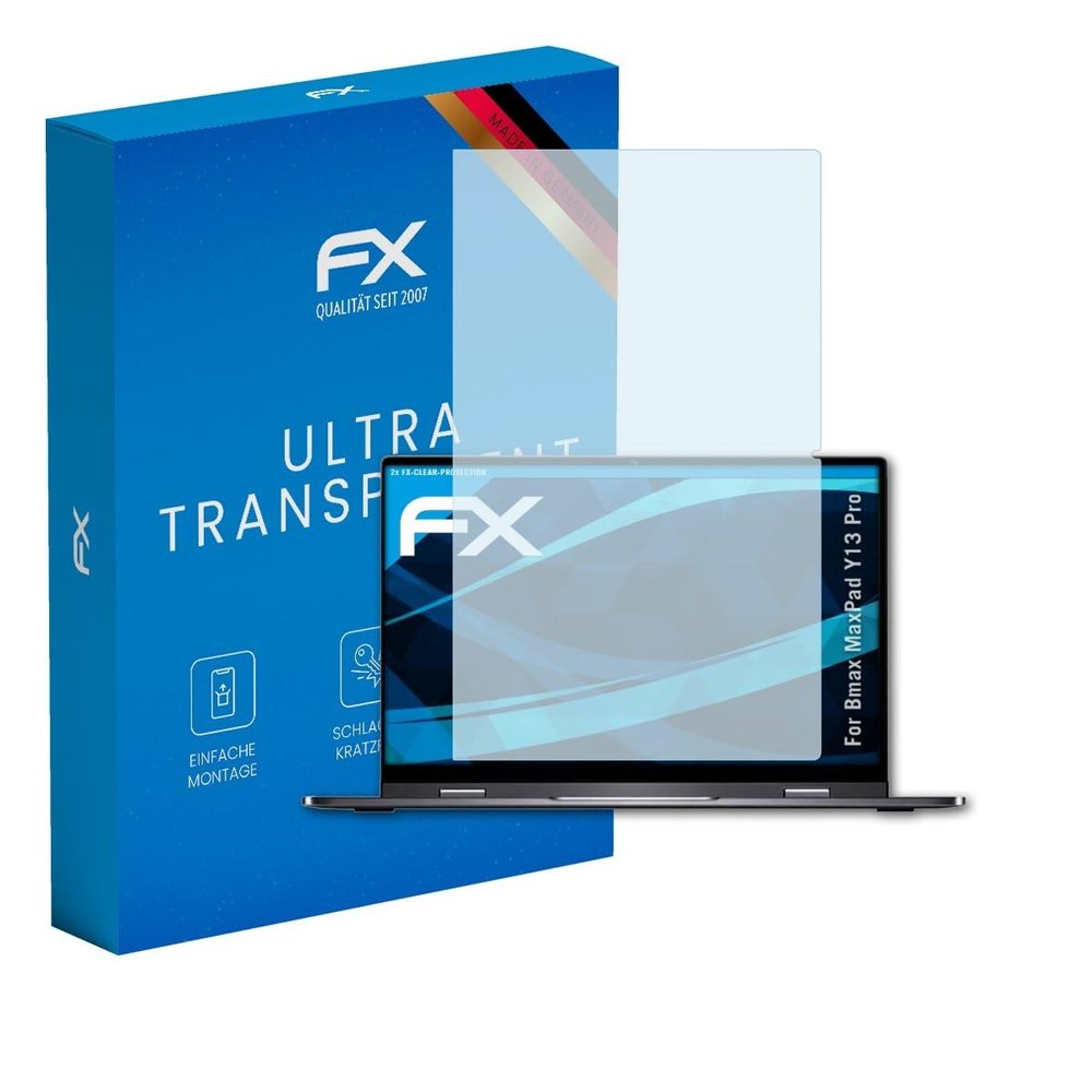 atFoliX Screen Protection Film compatible with Bmax MaxPad Y13 Pro Screen Protector, ultra-clear FX Protective Film (2X)