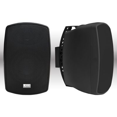 OSD Audio AP490 4" Outdoor Patio Speaker Pair, 60W RMS and 70V, IPX6 Weather Resistant, Full Motion Bracket, Black