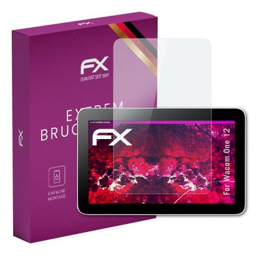 atFoliX Plastic Glass Protective Film compatible with Wacom One 12, 9H Hybrid-Glass FX Screen Protector