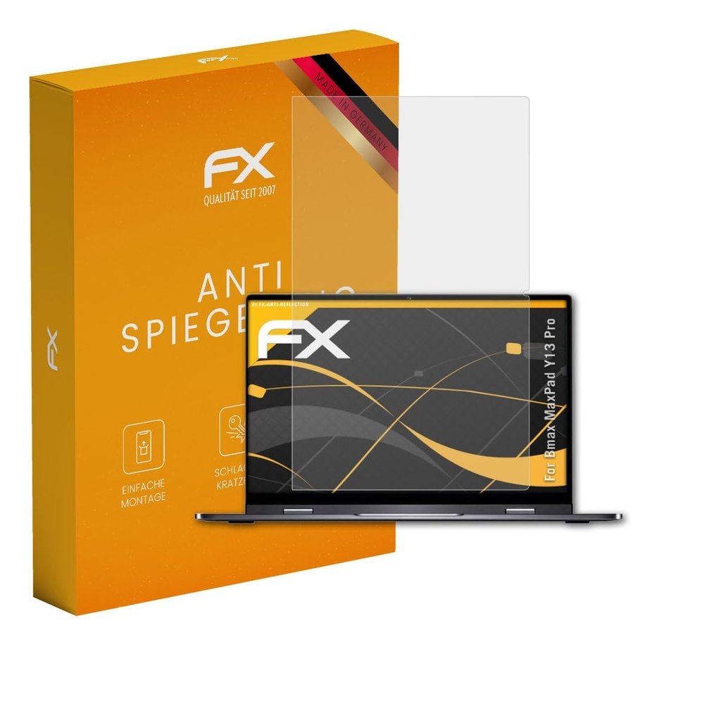 atFoliX Screen Protector compatible with Bmax MaxPad Y13 Pro Screen Protection Film, anti-reflective and shock-absorbing FX Protector Film (2X)