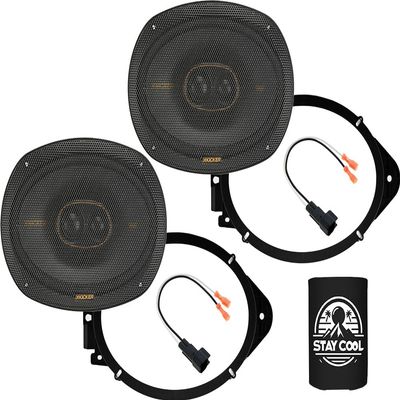 KICKER Speakers 6X9 inch for Chevrolet Colorado (All Cab) 2015-2023 Upgrade Kit - Pair of KS Series with Adapters and Harness, Car Audio Front Door Speaker for Chevy KSC6930, 51KSC69304