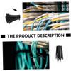 Homoyoyo 700pcs Nylon Cable Ties Adjustable Multi Zip Ties for Efficient Straps Reusable and High Binding Force for Organization view 4