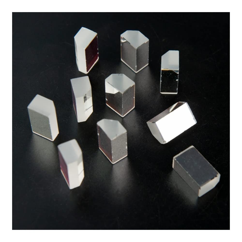 JOEBO Microscope Kit 20pcs Defective Optical Reflector Prism Cylindrical Aluminizing Front Surface Reflector Mirrors Columnar Lens Microscope Lens Adapters