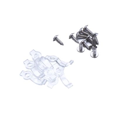 100 Pcs 8mm LED Strip Light Clips with Screws