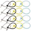Homoyoyo 20pcs Silicone Cable Organizer Ties Cute Cord Management for Electronics Reusable Data Cables Holder for Use Mix of Styles view 1