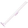 vidaXL PVC Cable Trunking Raceway Wire Management - Durable Cord Hider, Paintable Channel Kit for Office/Home Organization, White view 2