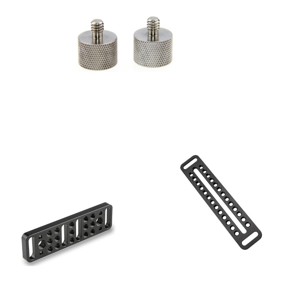 CAMVATE 5/8"-27 Female to 1/4"-20 Male + Long Cheese Plate + Multi-Function Mounting Cheese Plate