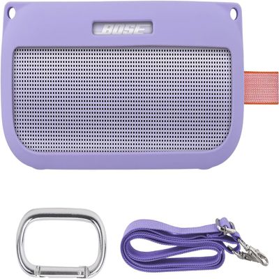 co2CREA Soft Silicone Case Replacement for Bose SoundLink Flex Bluetooth Portable Speaker (Silicone Case, Purple Case)