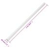 vidaXL Cable Trunking Management System - Cord Hider Raceway Wire Cover - Office/Home Organizer, PVC, White, Cuttable, Paintable, 10x 3.3ft Sections view 2