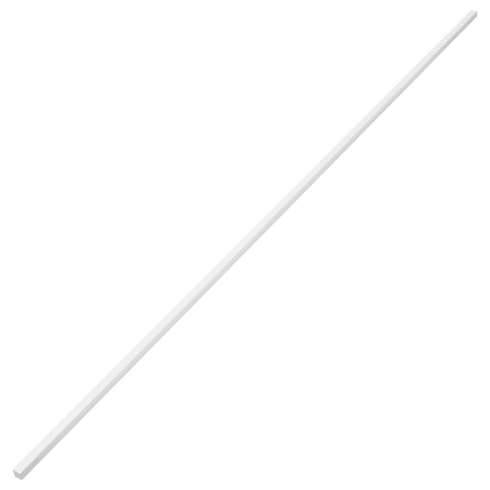 vidaXL Cable Trunking Management Cord Hider - White PVC Raceway, Paintable Wire Protector, Screwable Design for Office/Home