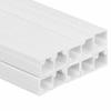 vidaXL Cable Trunking Management Cord Hider - White PVC Raceway, Paintable Wire Protector, Screwable Design for Office/Home view 3