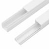 vidaXL Cable Trunking Management Cord Hider - White PVC Raceway, Paintable Wire Protector, Screwable Design for Office/Home view 4