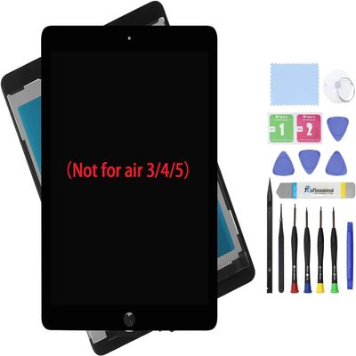 ARUISIFX 9.7" Screen Replacement for iPad air 2 2nd Generation A1567 A1566 Display LCD Assembly with Glass Touch + Digitizer + Repair Kit (Black) Not for air 3/4/5