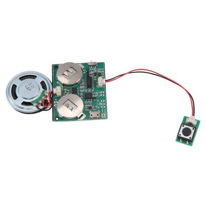 GZSHUNLI Recordable Sound Module Button Control Sound Chip 8M MP3 WAV Music Voice Player Programmable Board with Speaker for DIY, Green, 500443948