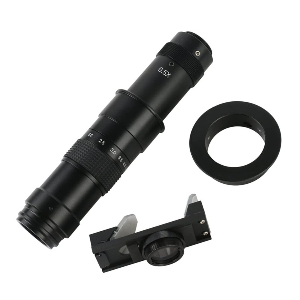 JOEBO Microscope Kit Microscope Camera Industrial Stereo 180X C Mount Zoom Lens Microscope Lens Adapters (Color : 180X)