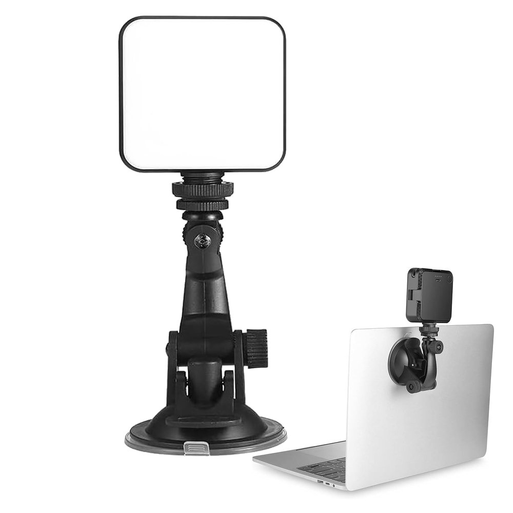 OUFEIJIA Fill Light W564 LED Photo Fill Light Rechargeable Fill Light with Suction Cup Live Stream Fill Lamp for Phone Laptop Makeup Photography