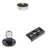 CAMVATE 1/4"-20 Female to 3/8"-16 Male+ Camera Quick Release Base Plate + Microphone Table Mount with 5/8"-27 Thread view 1