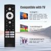 2 PC Replacement Remote Control for Hisense Smart Google TV Series,for UHD 4K ULED Google TVs,for Mini-LED ULED 4K TV SeriesNo Voice view 2