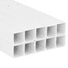vidaXL PVC Cable Trunking Management Cord Hider - White Raceway Wire Cover, Cuttable & Paintable, 10 Channels for Office Home view 3
