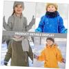 KOMBIUDA Mitten Lanyard for Toddlers 3 Pcs Mitten Clips Straps Snow Gloves Easy to Fix and Remove view 2