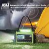 Emergency Radio,5000 NOAA Weather Radio with AM/FM/NOAA/SW,SOS Battery Operated Radio,5 Way Powered Emergency Hand Crank with USB Charger, Flashlight, Reading Lamp, Headphone Jack for Outdoor view 2
