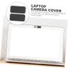 2Pcs Laptop Camera Cover Slide Black Privacy Protector for Webcam Compatible with MacBook Easy to Install and Use view 3