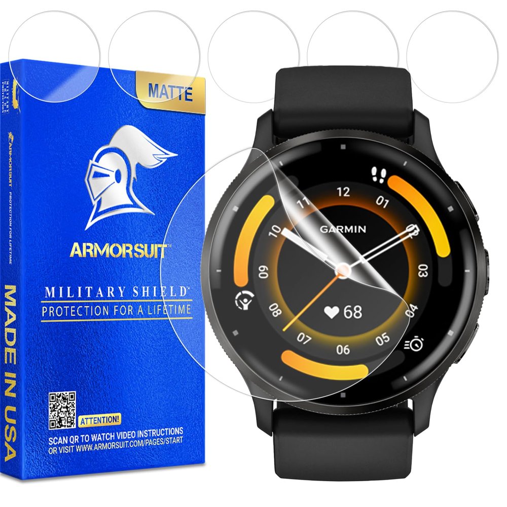 ArmorSuit 6 Pack for Garmin Venu 3 (45mm) Anti-Glare Screen Protector MilitaryShield Matte Film - Made in USA