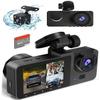 Unifizz 4K Full UHD Car Camera Front Rear with Free 32GB SD Card, Super Night Vision, 170Wide Angle view 1