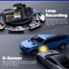 Unifizz 4K Full UHD Car Camera Front Rear with Free 32GB SD Card, Super Night Vision, 170Wide Angle view 3