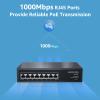 AUMOX PRO 8 Port PoE Switch+8 Port Gigabit Ethernet Unmanaged PoE Switch 120W/250W Network Switch view 2