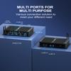 Win11 Pro Mini Fanless PC i5 8250U , Mini PC RS232 COM Industrial Desktop Computer 8G RAM 256G SSD 1TB HDD, 6 COM, 2 LAN, HD, VGA, WiFi, BT 4.2, 3G/4G SIM Slot, Fanless Small PC Industrial PC 12V view 2